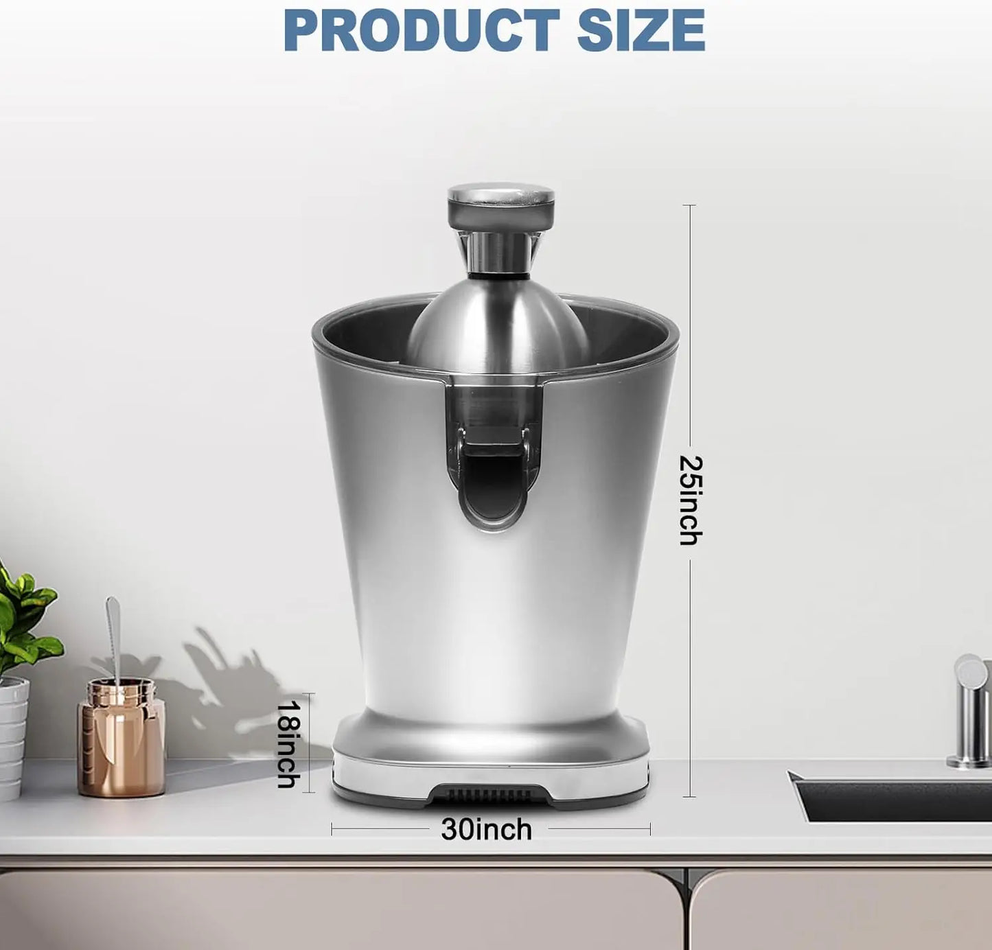 Electric Citrus Juicer Automatic Orange Lemon Squeezer One Touch