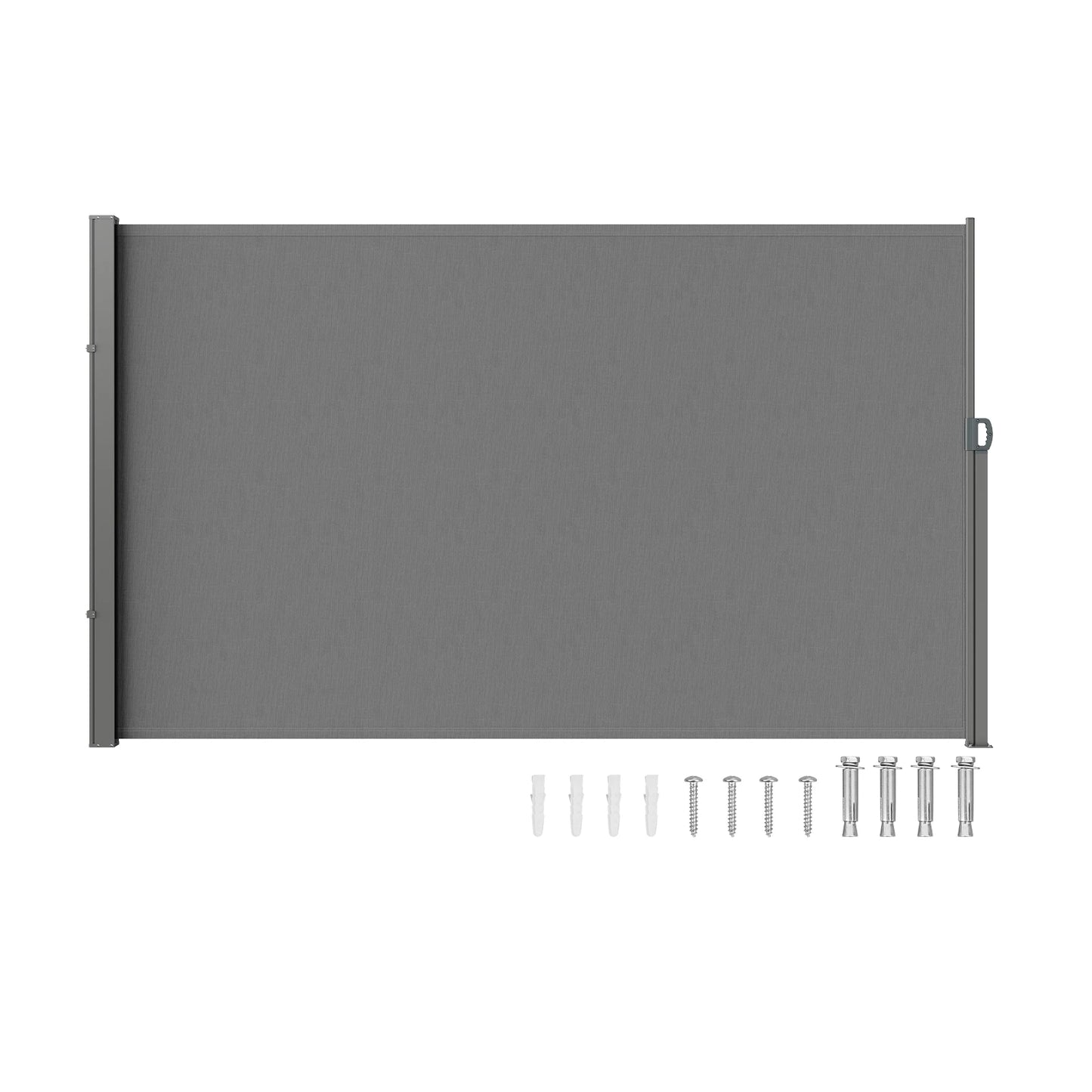 SucceBuy Retractable Side Awning Privacy Screen Polyester UV 30 Divider