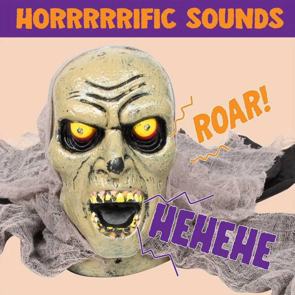 Halloween Decor Groundbreaker Zombie with Sound and Flashing Eyes The Pet & Home Store