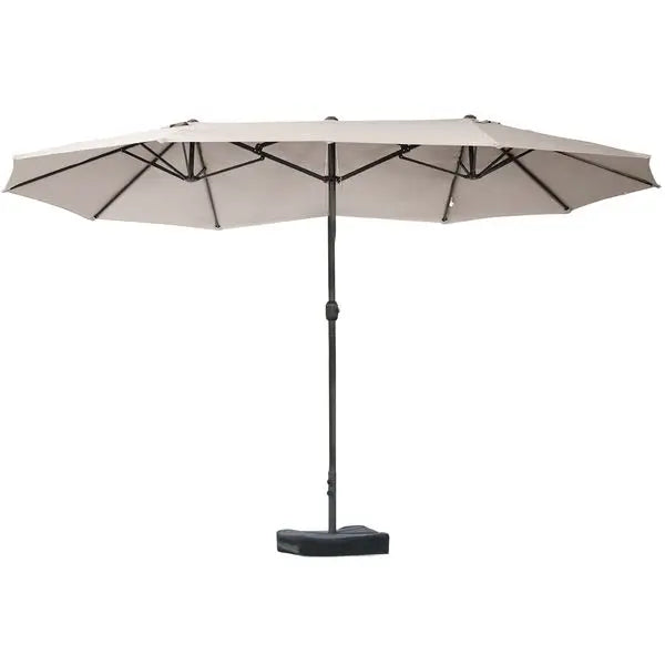 Outsunny Double Sided Patio Umbrella With Base And Crank