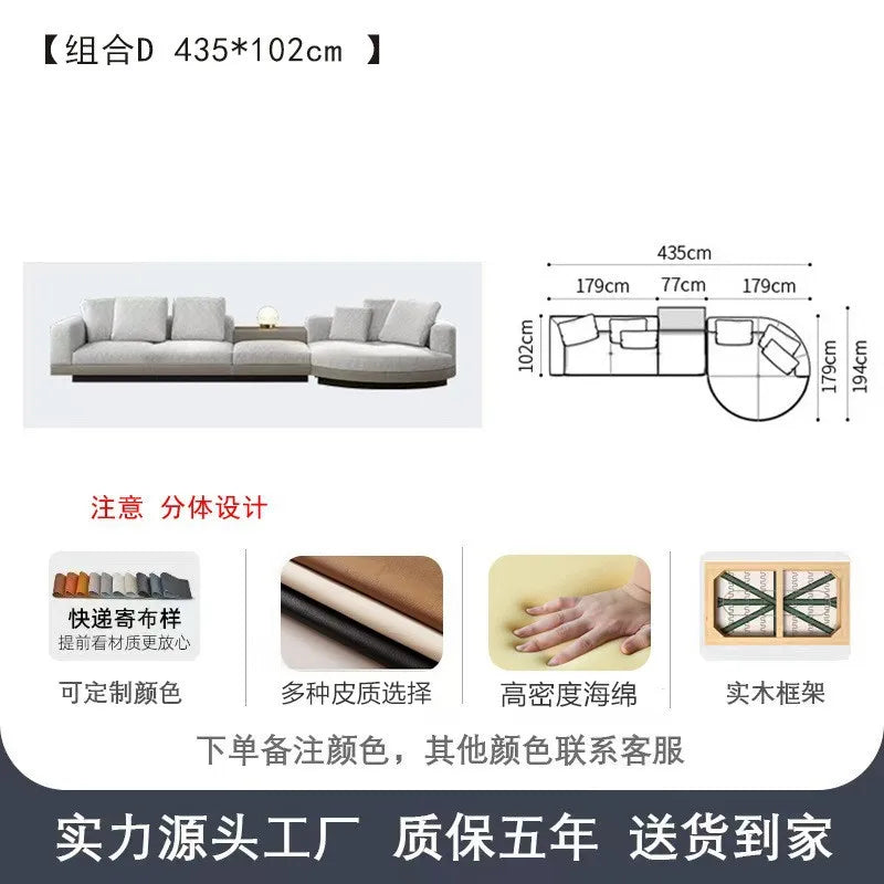 Modern Luxury Modular Sofa Set for Living Room Fabric