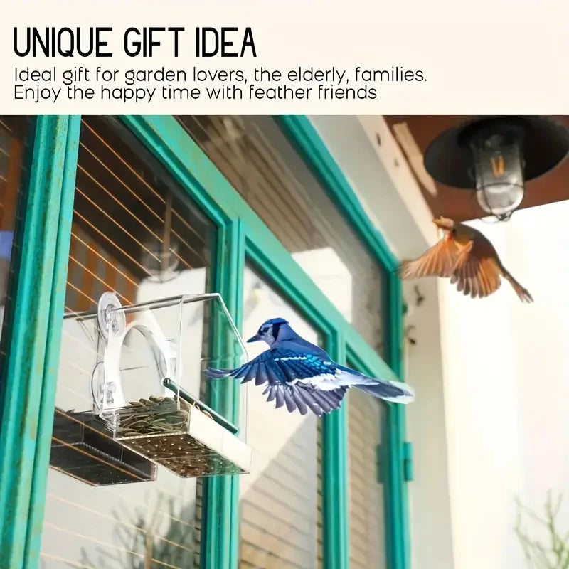 Durable Acrylic Window Mount Bird Feeder For Backyard Birds The Pet & Home Store