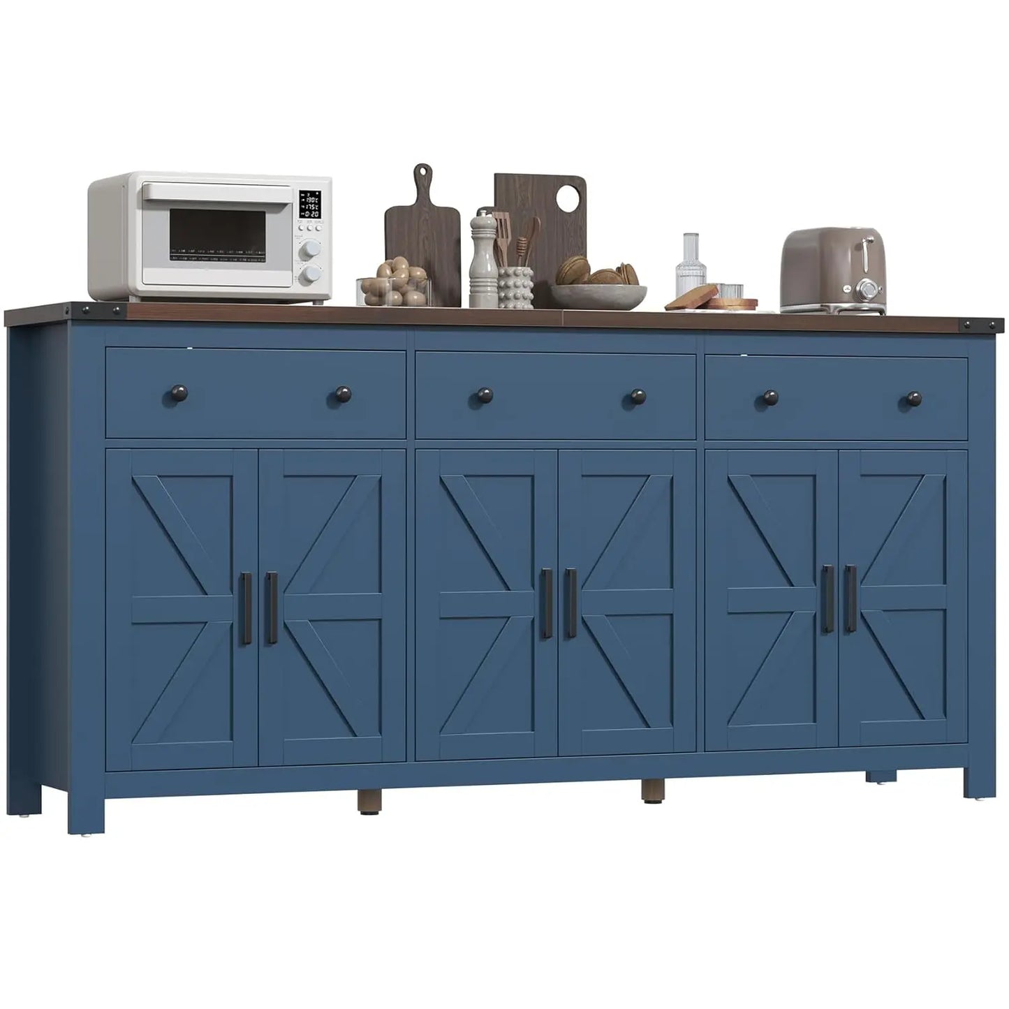 Sideboard Buffet Cabinet With Storage Modern Farmhouse Coffee Bar