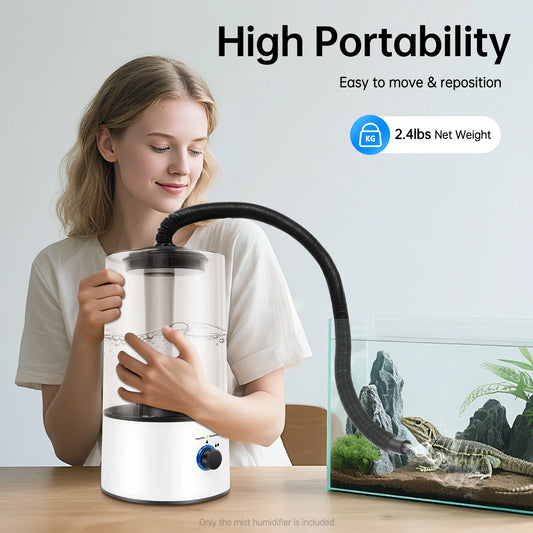 Reptile Humidifier Fogger With Adjustable Hose And Low Noise 25W