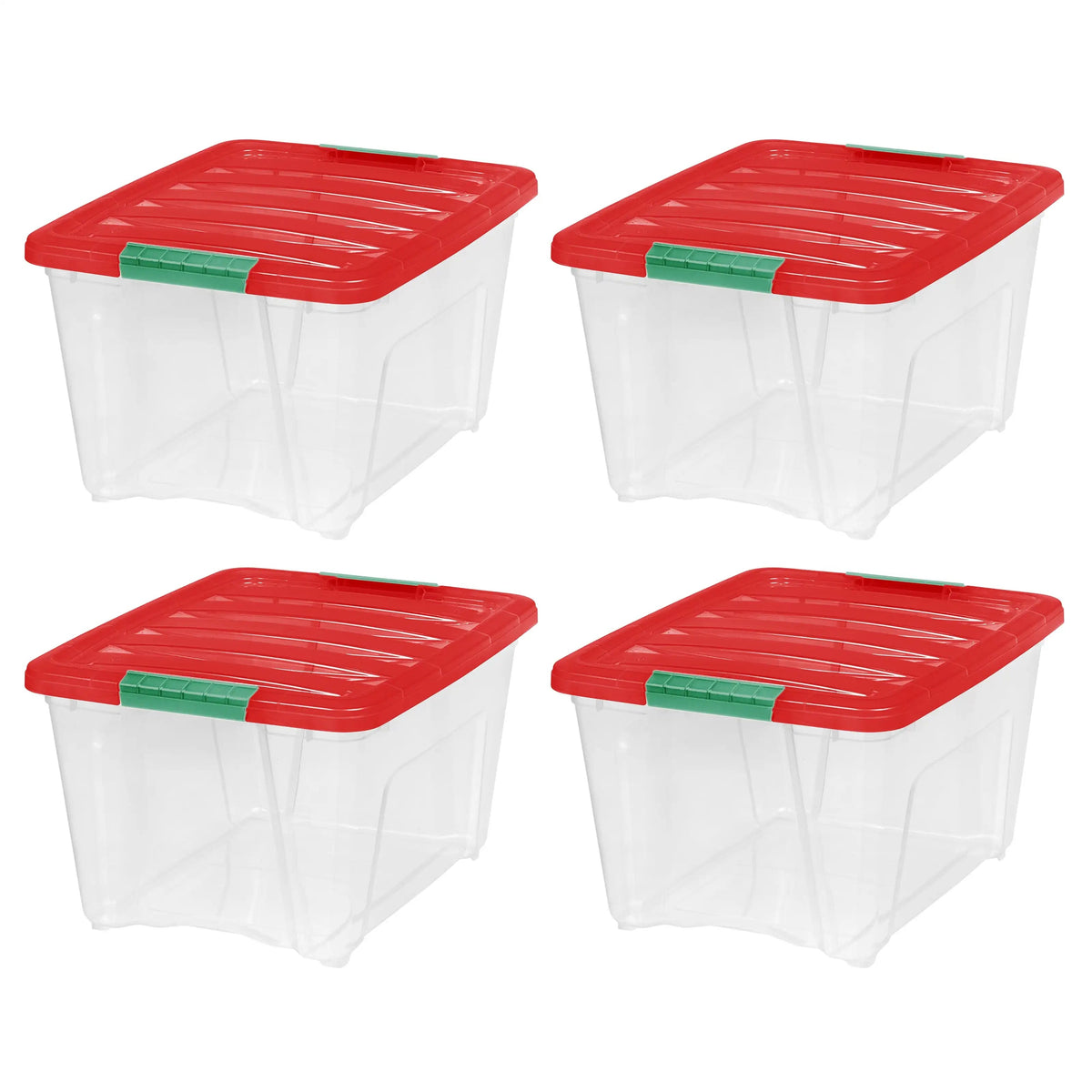 Stackable Holiday Plastic Storage Bins with Lids The Pet & Home Store
