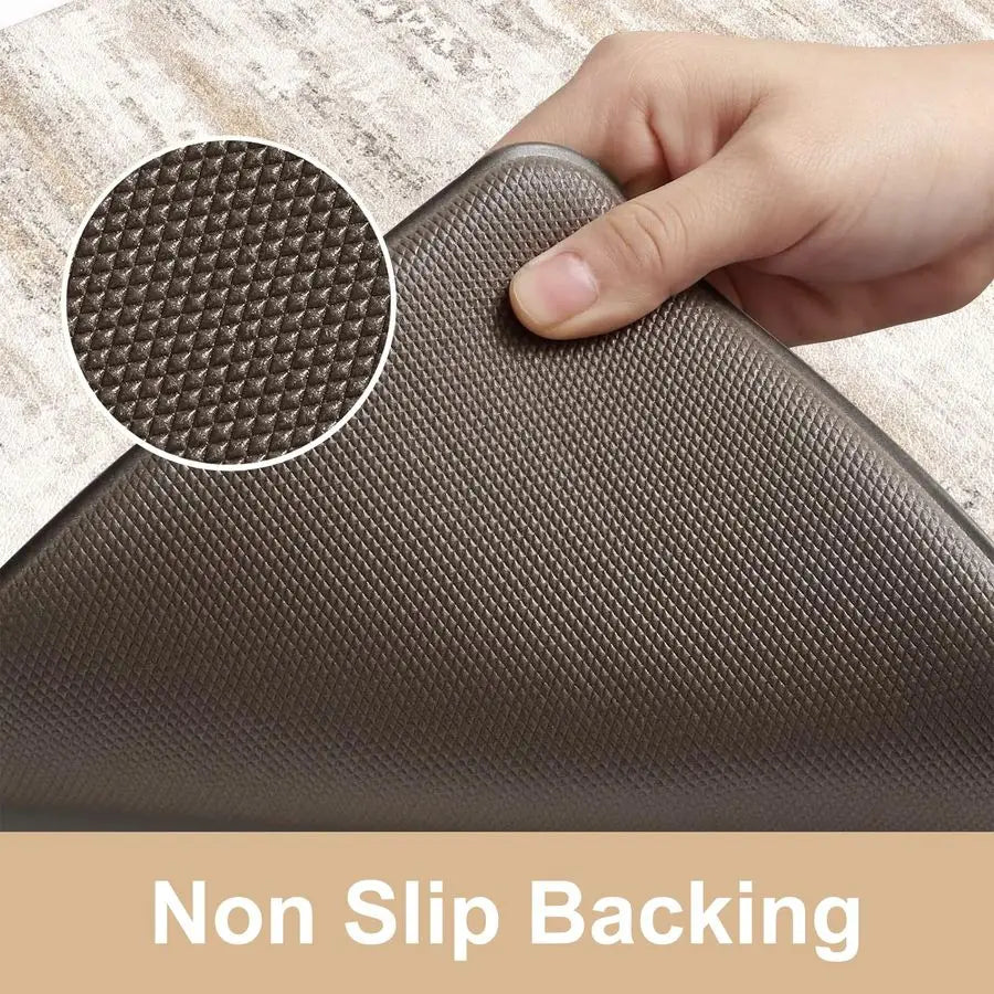 Anti Fatigue Kitchen Mats 2 Piece Memory Foam Cushioned