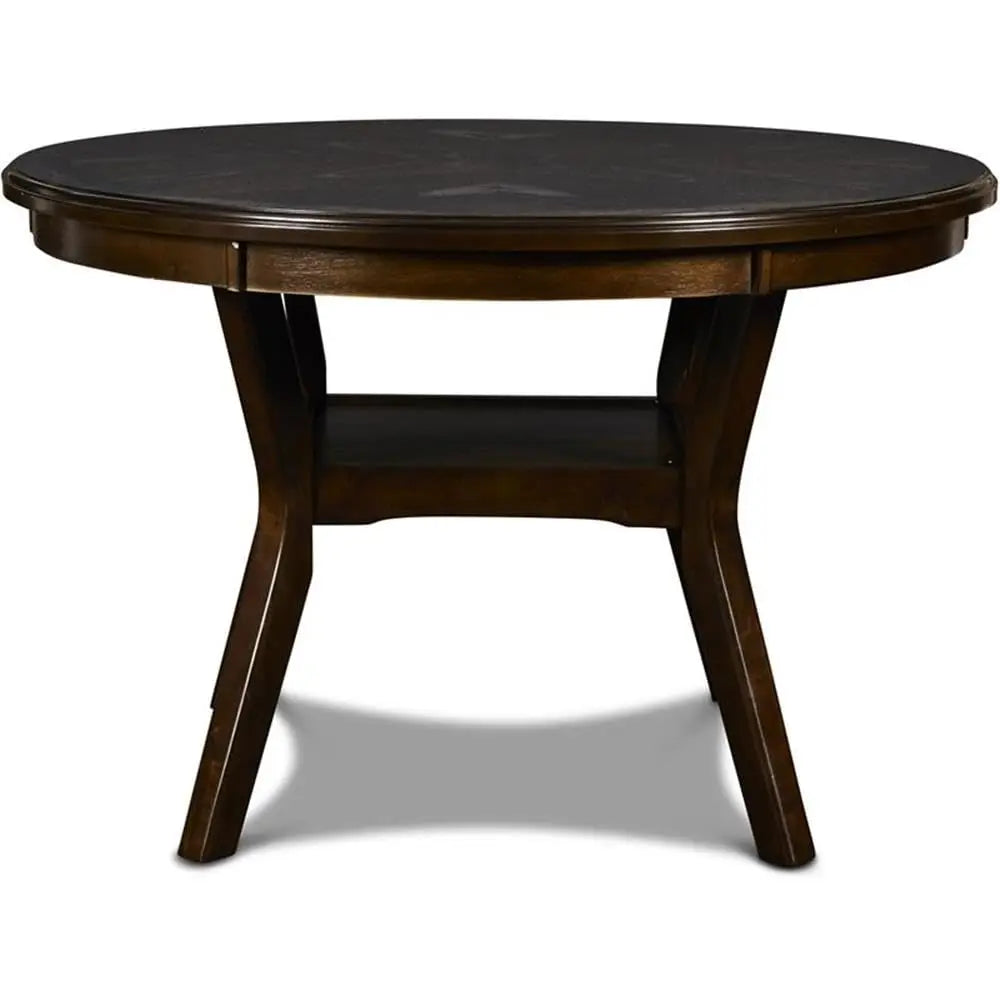 Solid Wood 5-Piece Round Dining Set For Kitchen And Dining