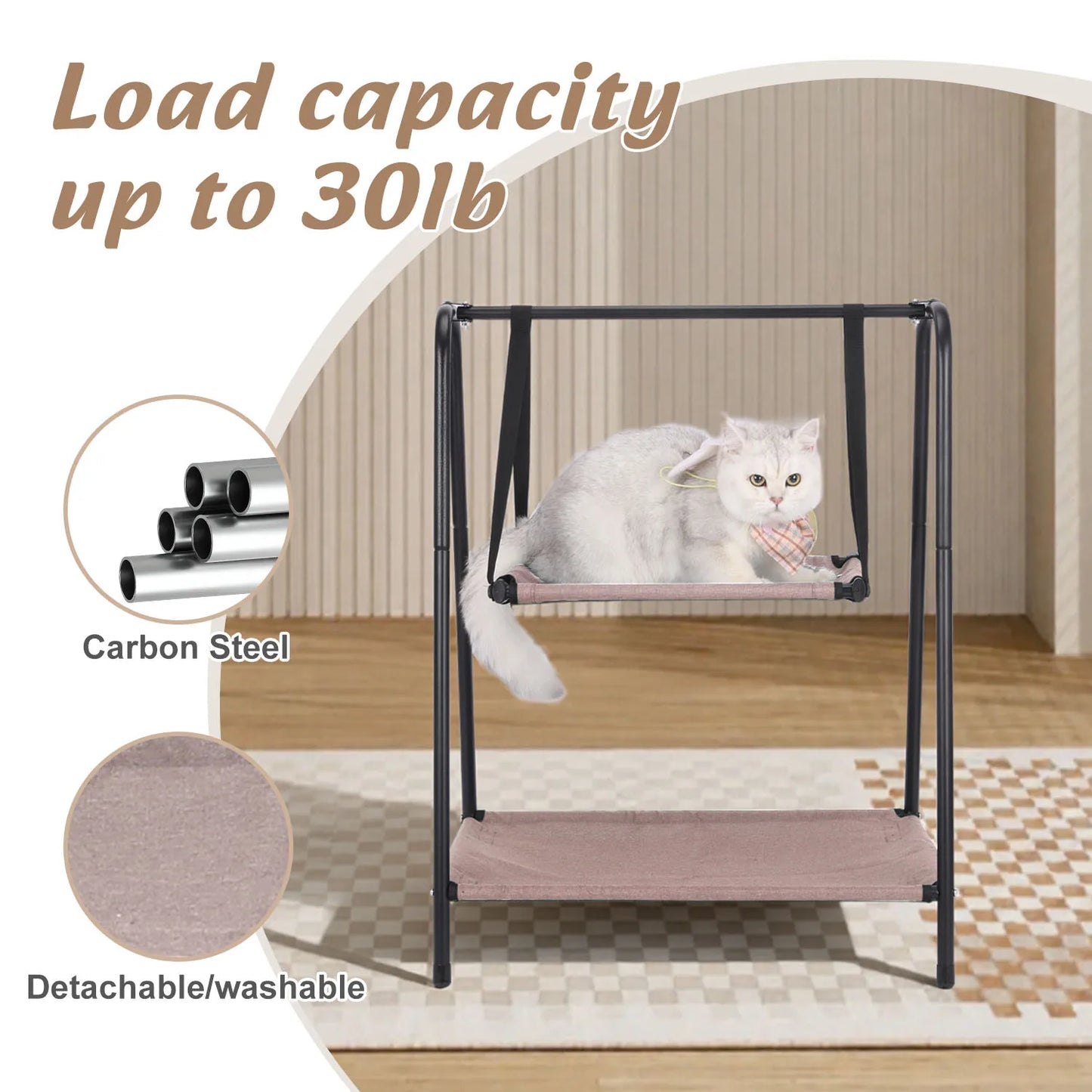 Cat Hammock Window Bed Dual Layer Wall Mount For Cats