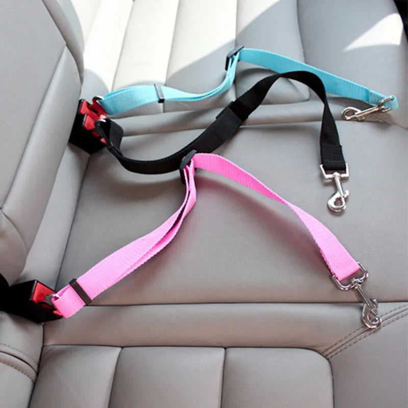 Adjustable Pet Car Seat Belt Harness For Dogs And Cats