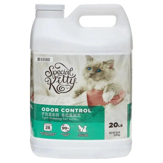 4-Pack Special Kitty Clumping Clay Cat Litter Fresh Scent 20lbs Jug Odor Control Fast Clumping Cat Sand for All Cats The Pet & Home Store