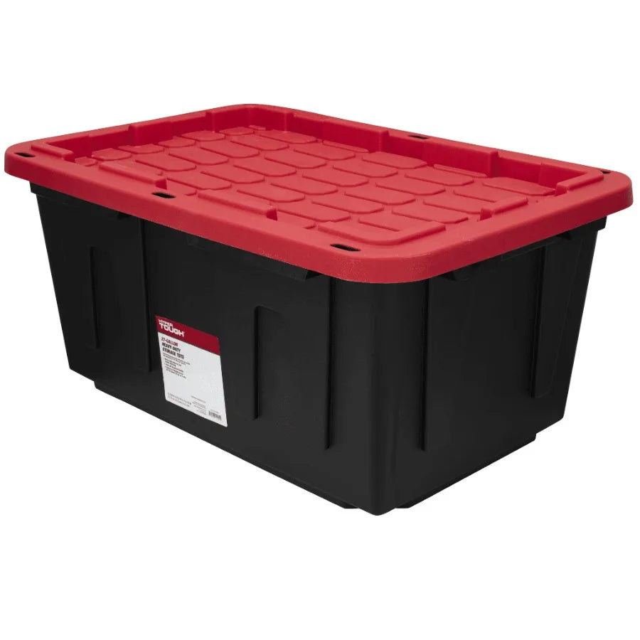 Heavy Duty Plastic Storage Bin With Secure Snap Lid