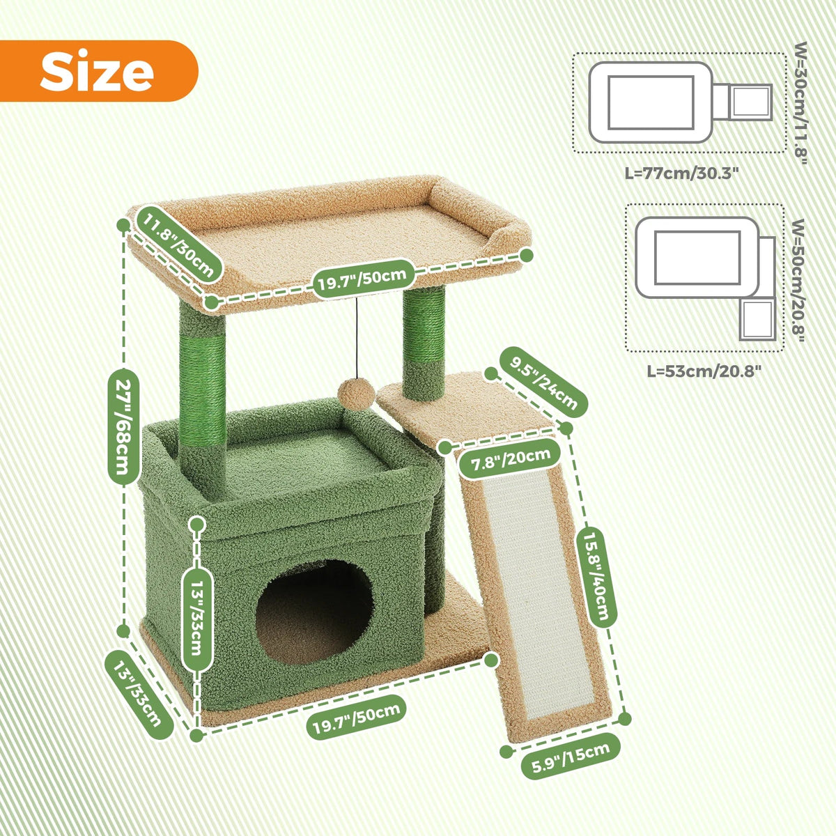 Cat Tree for Indoor Cat Tower with Sisal Scratching Post The Pet & Home Store