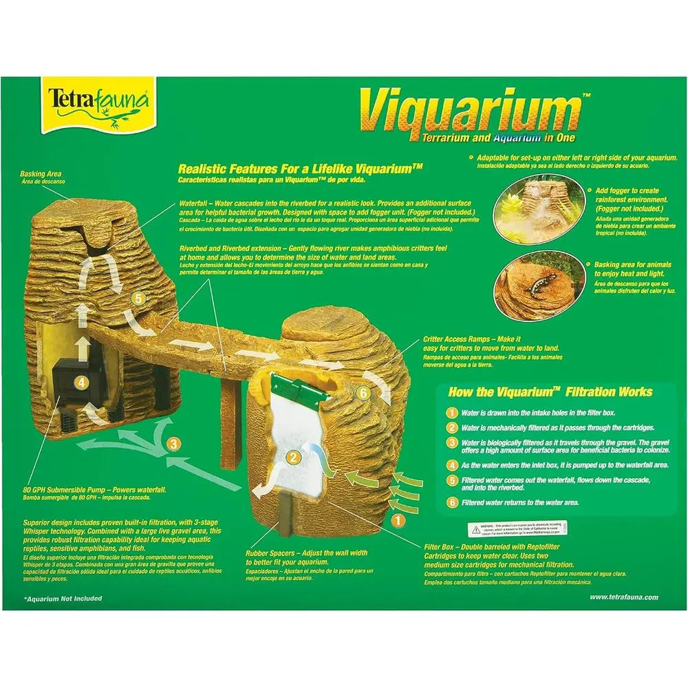auna Viqaquarium, All-In-One Terrarium And aquarium, Ideal or Aquatic Reptiles And Amphibians