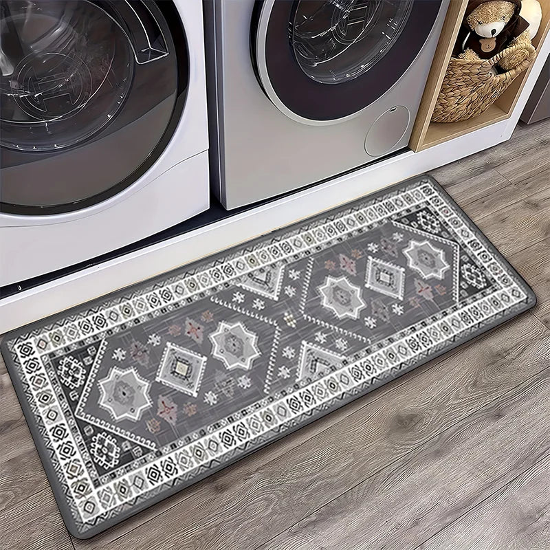 Bohemian Kitchen Mat Super Absorbent Non Slip Floor Mat Runner