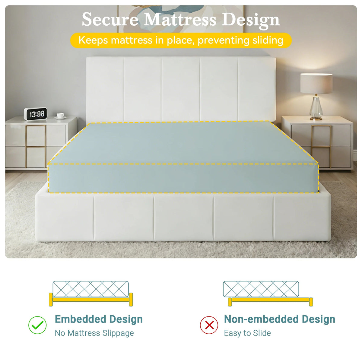 Full/Queen/King Size Dutch Velvet Upholstered Platform Bed Frame The Pet & Home Store