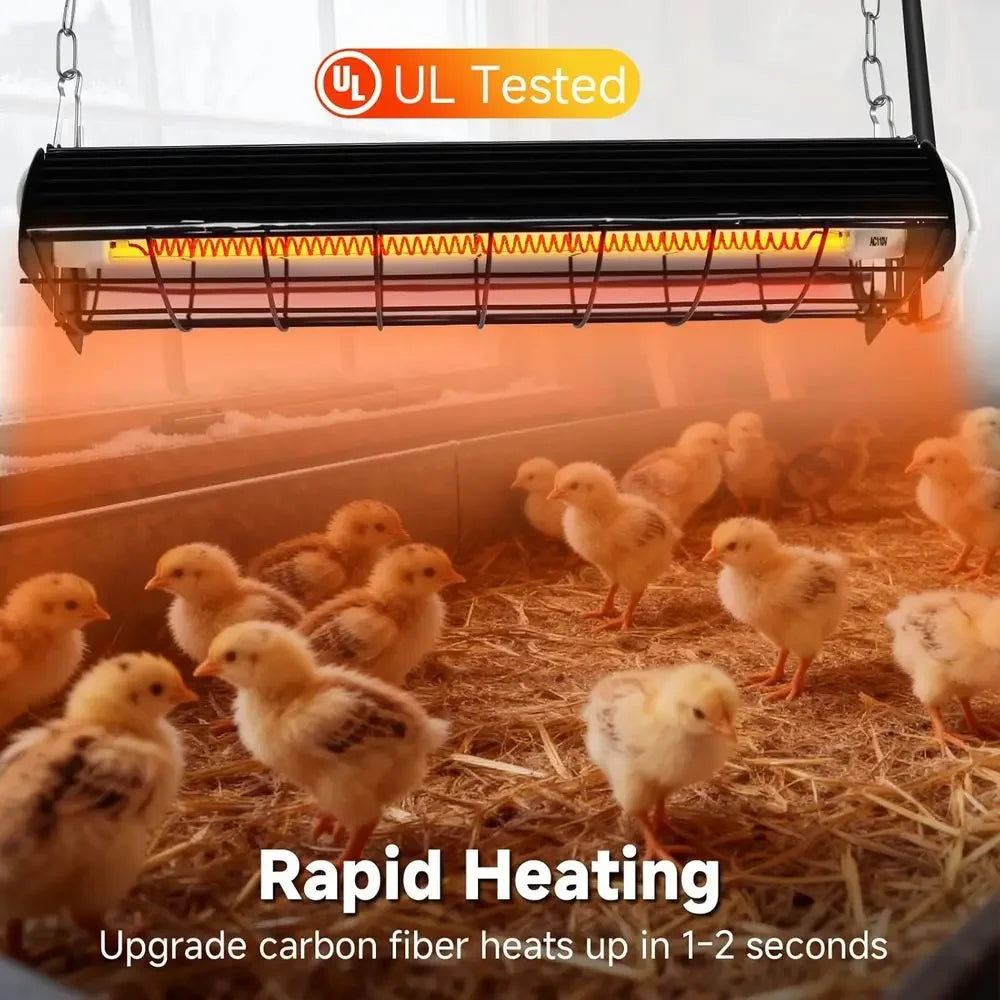 Waterproof Chicken Coop Heater 400W Two Pack With Adjustable Temperature