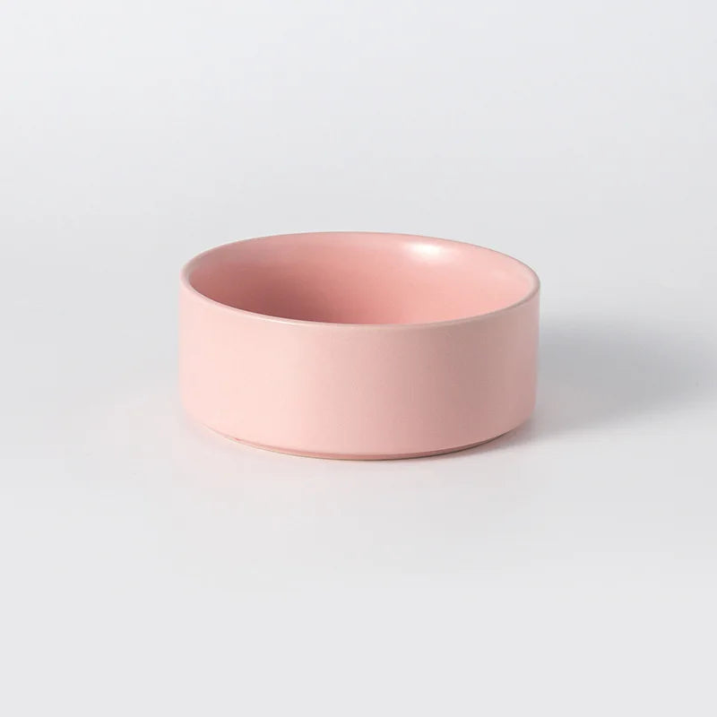 Elevated Double Pet Bowl Feeder For Cats And Dogs Ceramic