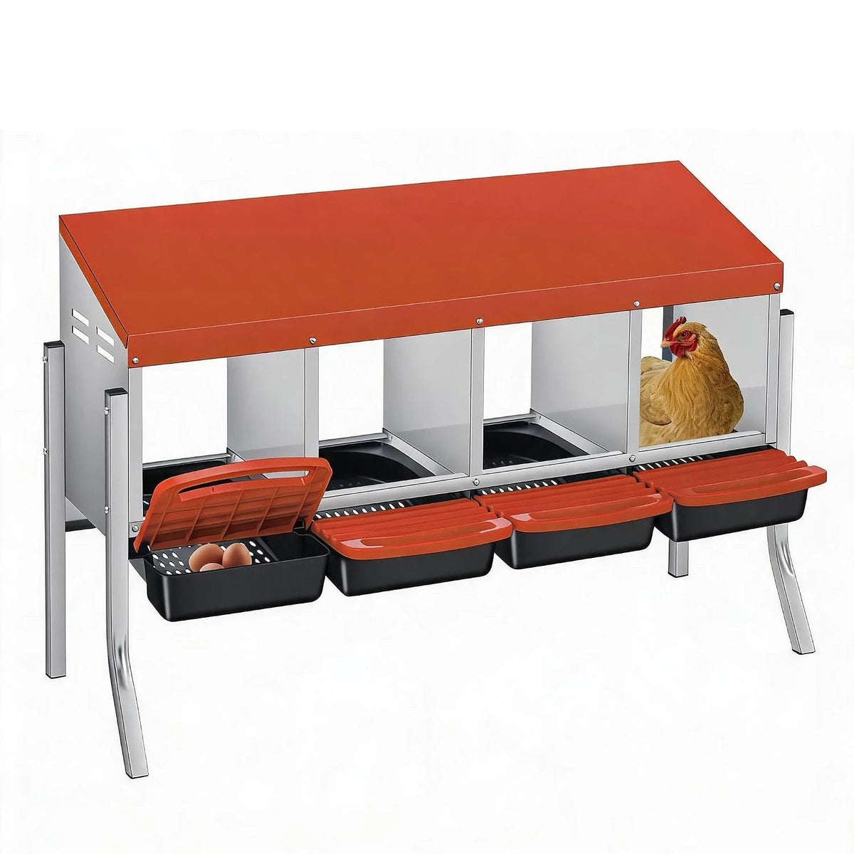 Chicken Nesting Box with Pull-Out Egg Collector Trays The Pet & Home Store