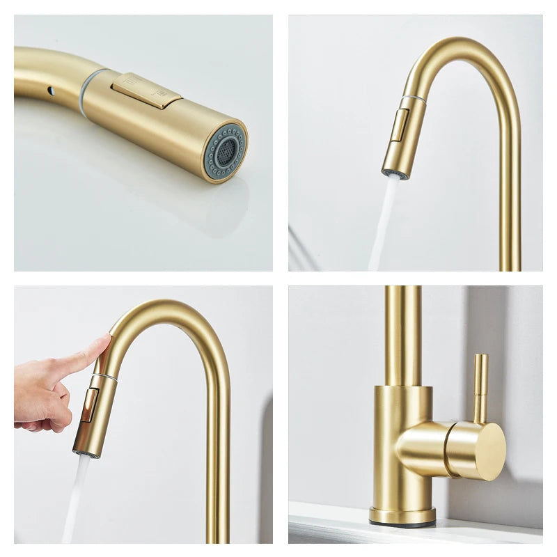 Pull Out Intelligent Touch Kitchen Sink Faucet The Pet & Home Store