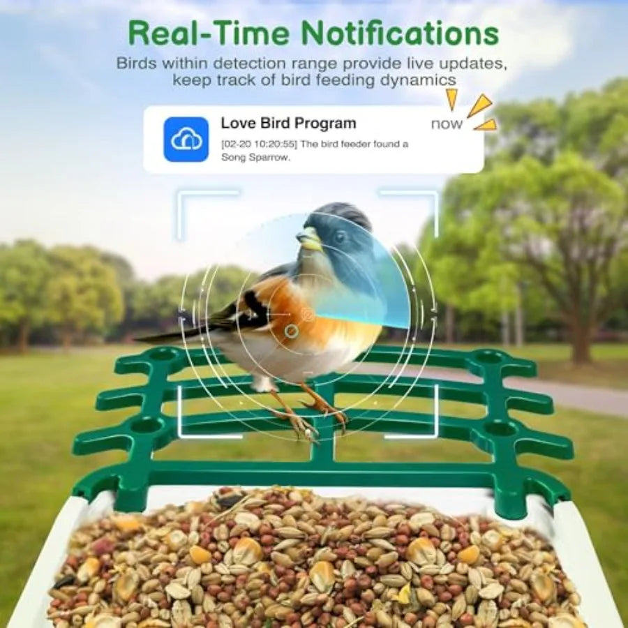 SHXI Smart Bird Feeder With Camera And AI Species Identification