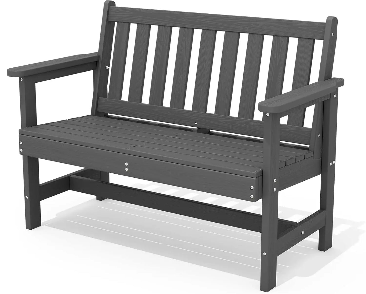 Outdoor Weatherproof HDPE Garden Bench For Two Persons
