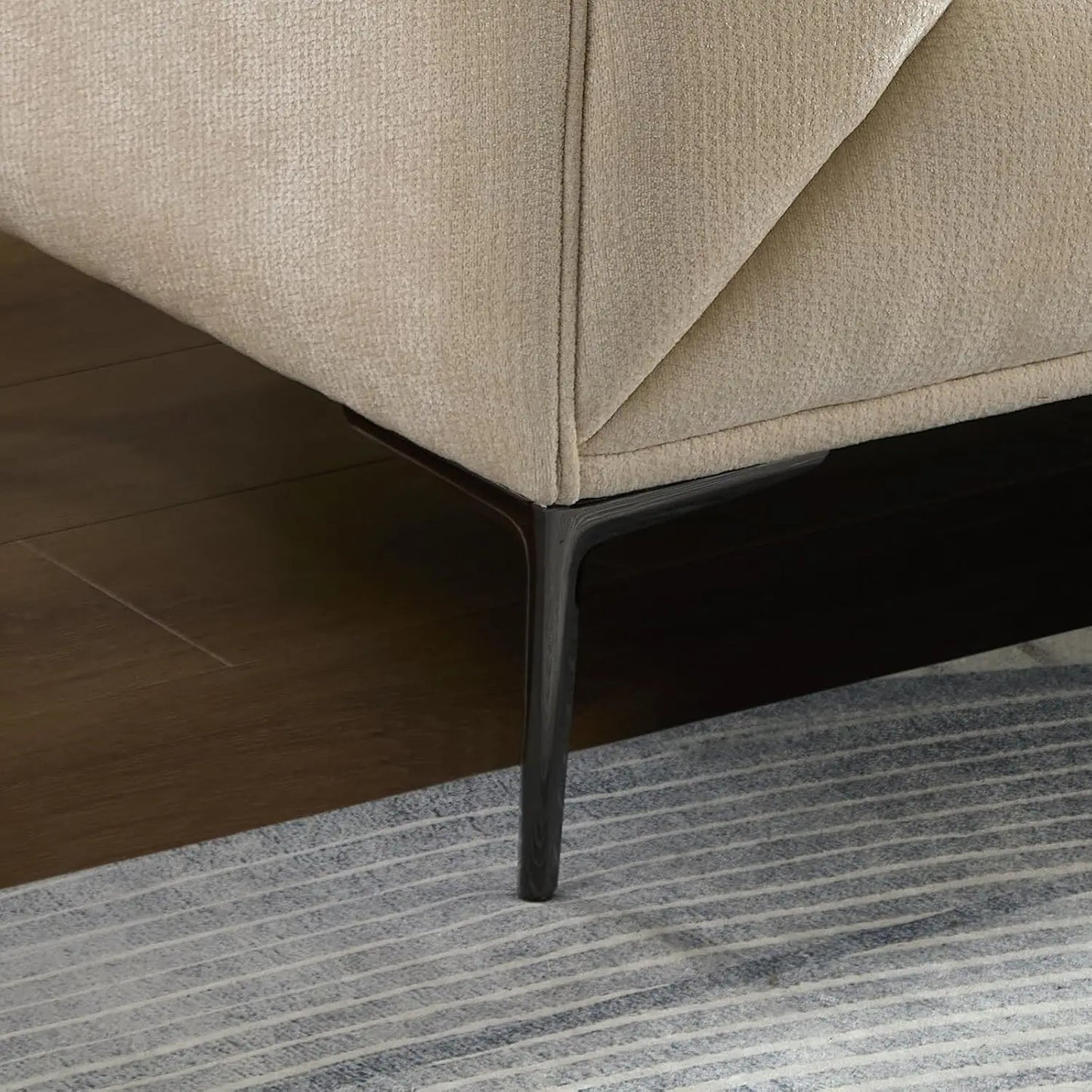 Meetaking Modern Boucle Sofa 3 Seater Upholstered Couch With Legs