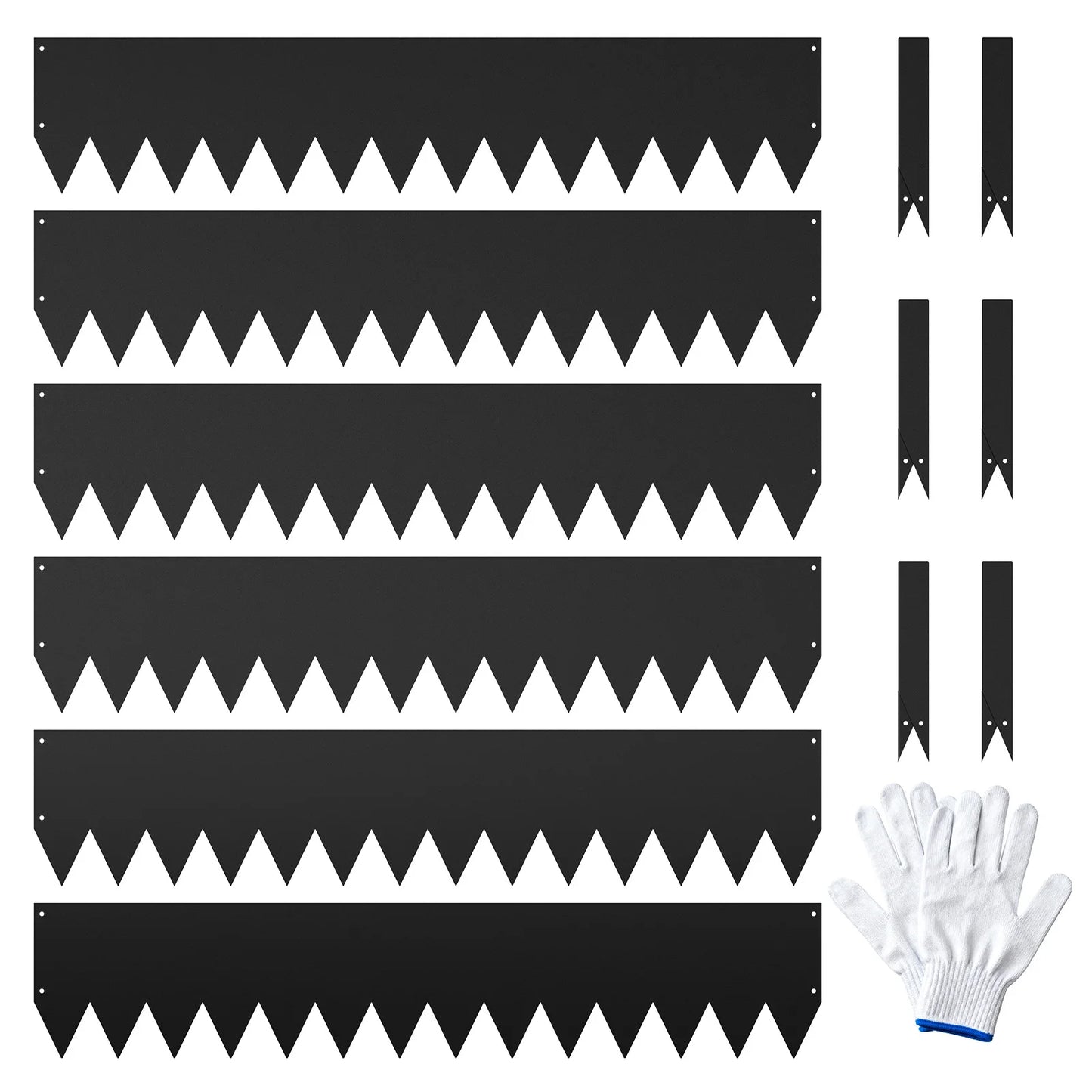 HiMISS Garden Steel Landscape Edging Kit With Clips And Gloves