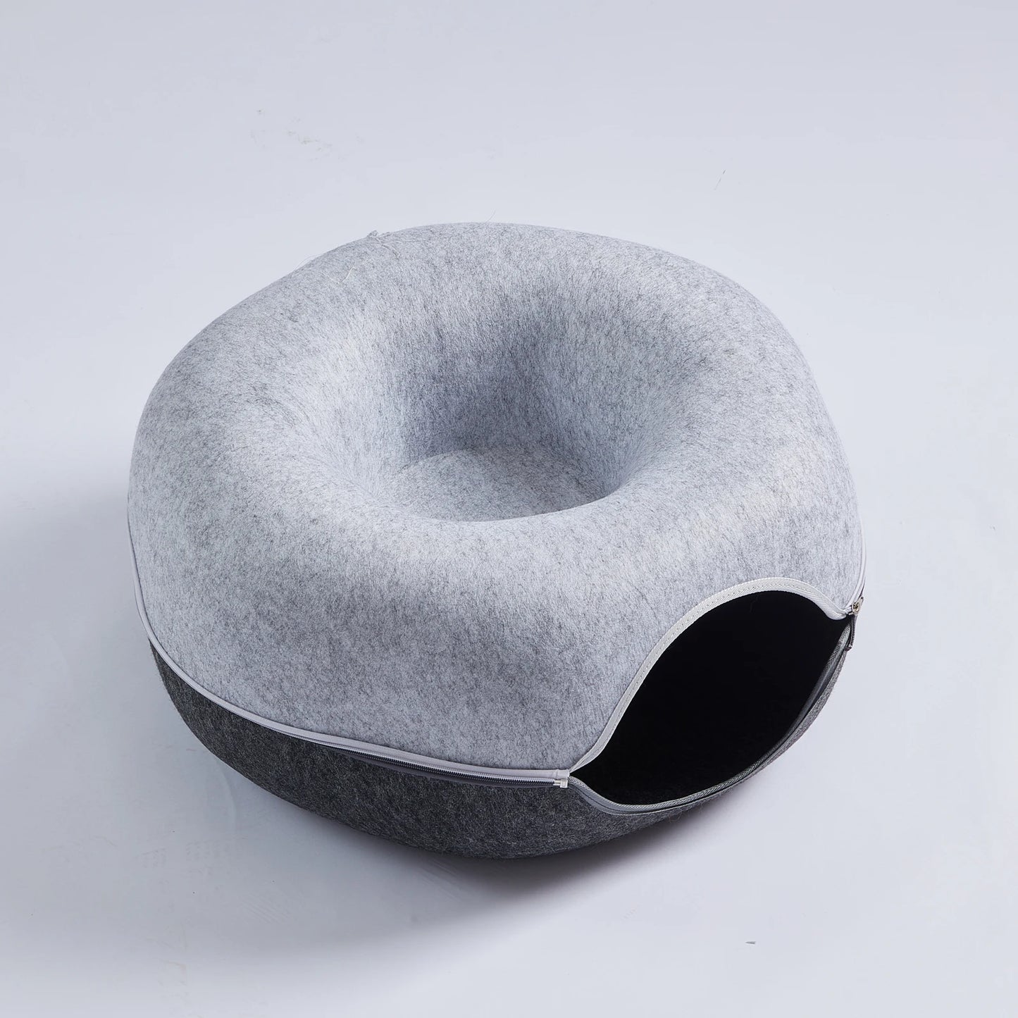 Hexagon Duplex Cat Tunnel Bed Cave For Multiple Cats