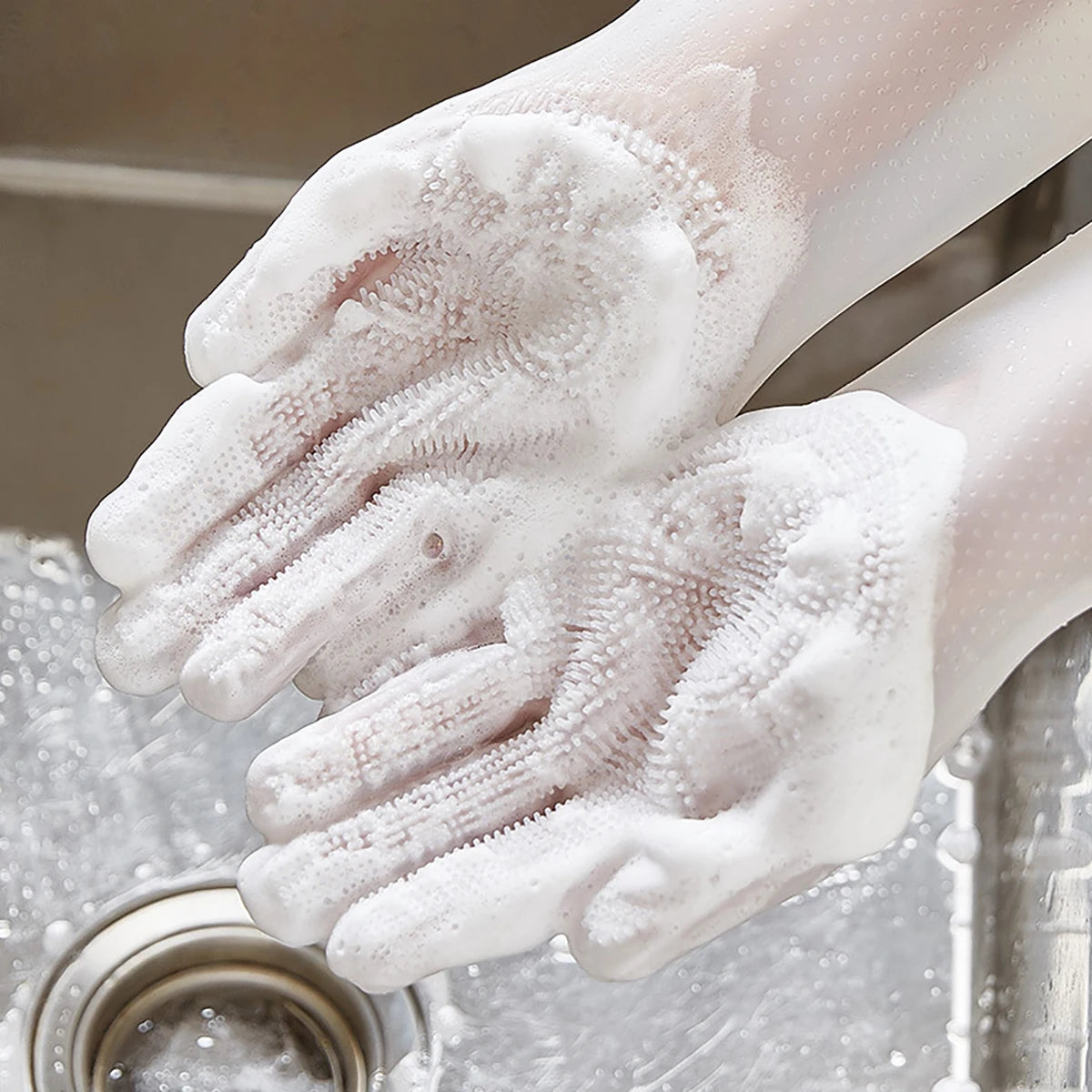 Silicone Pet Grooming Cleaning Gloves For Dogs And Cats