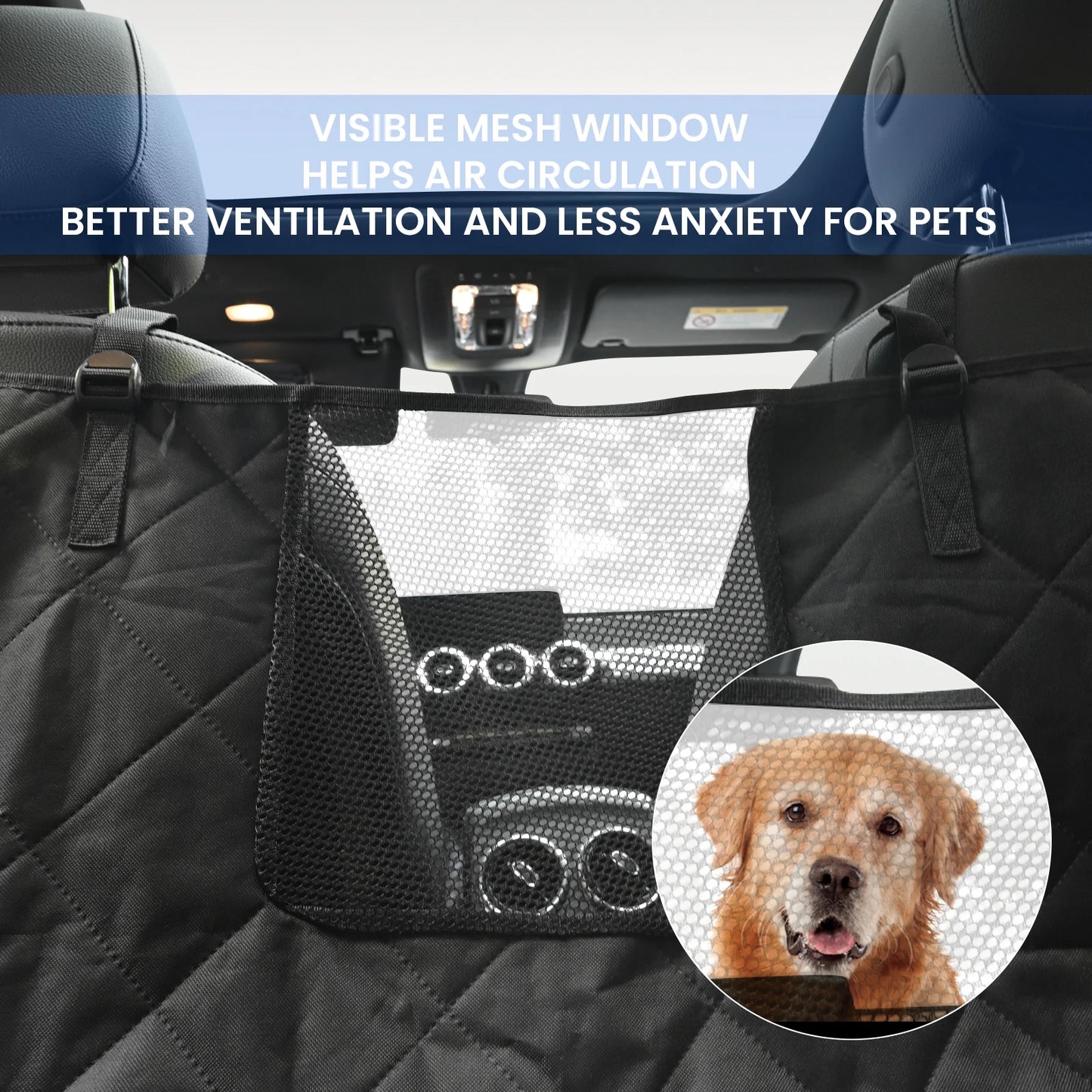 XUKEY Car Dog Rear Seat Cover Waterproof Travel Hammock Mat