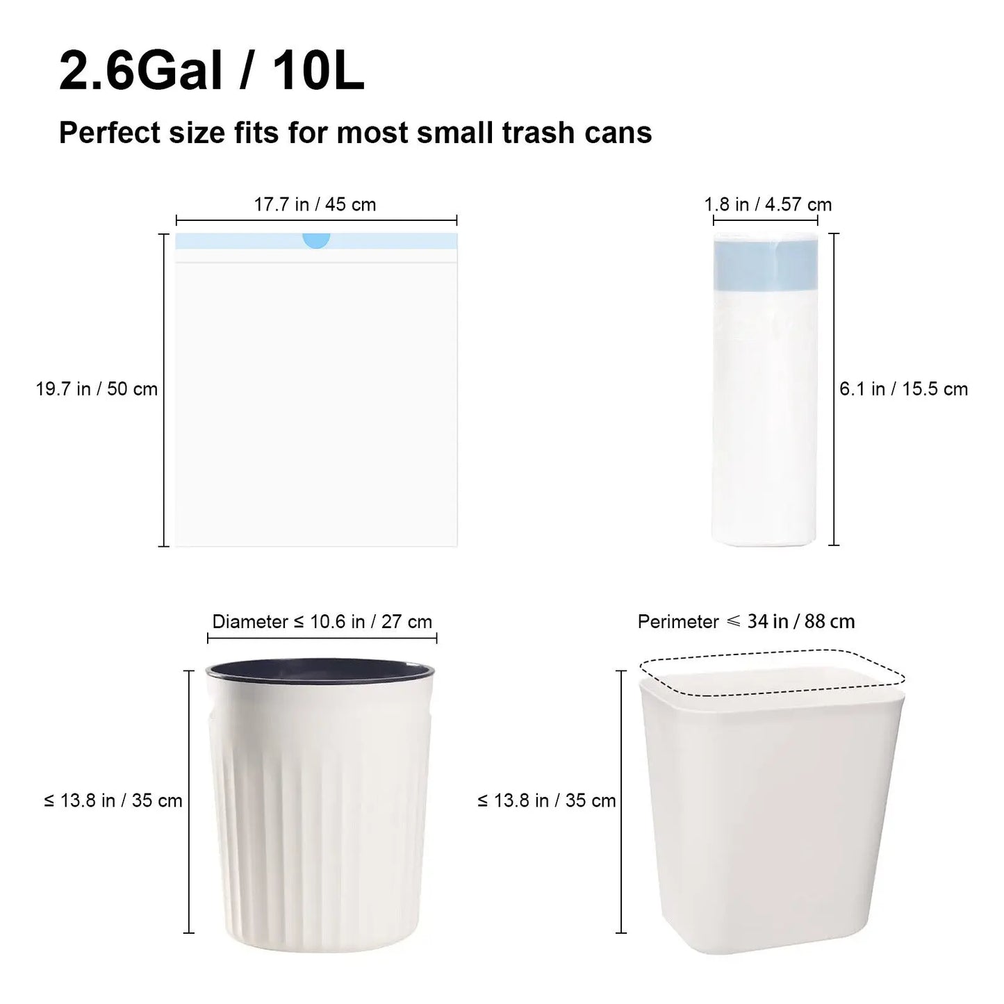 DOEL Cat Litter Box Liners With Drawstring Design Durable