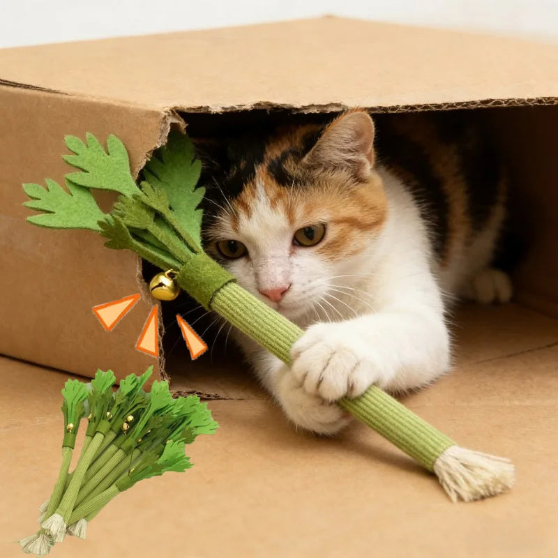 Cat Chew Toy Molar Stick Self-Playing Catnip Toy For Cats