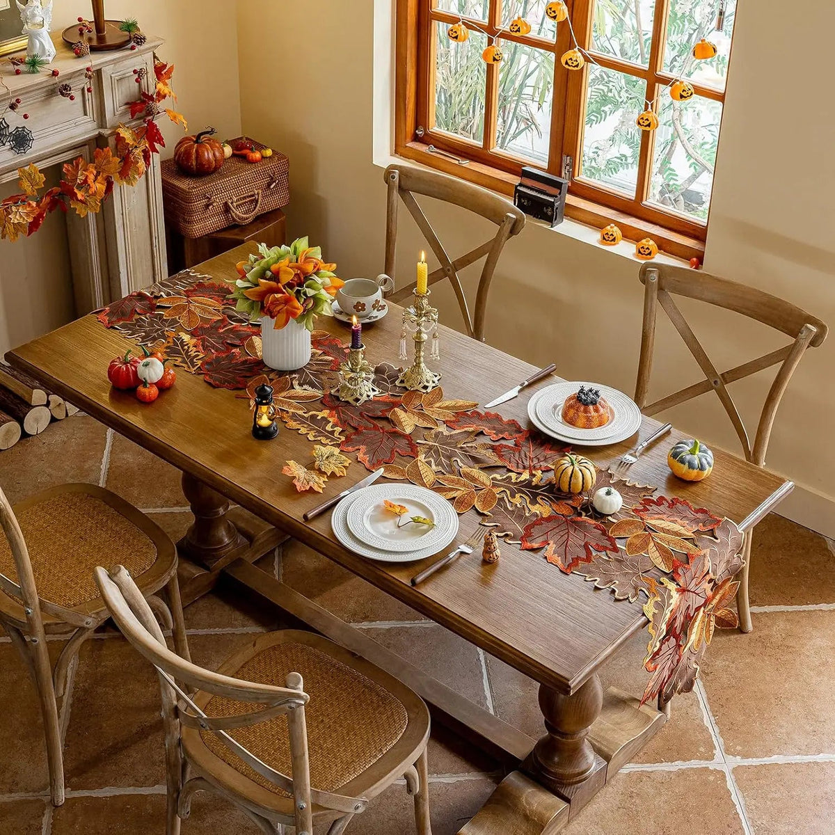 14 x 86 Inches Fall Thanksgiving Table Runner The Pet & Home Store