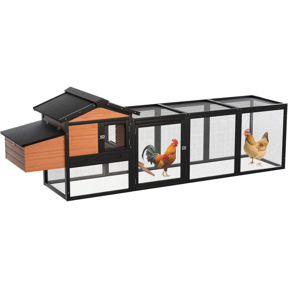 Sturdy Wooden Chicken Coop And Rabbit Hutch With Nesting Box