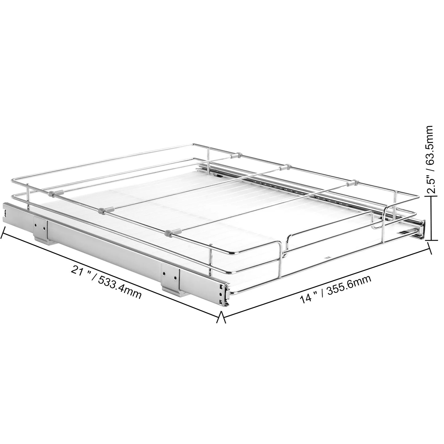 SucceBuy Pull Out Cabinet Organizer With Sliding Drawers