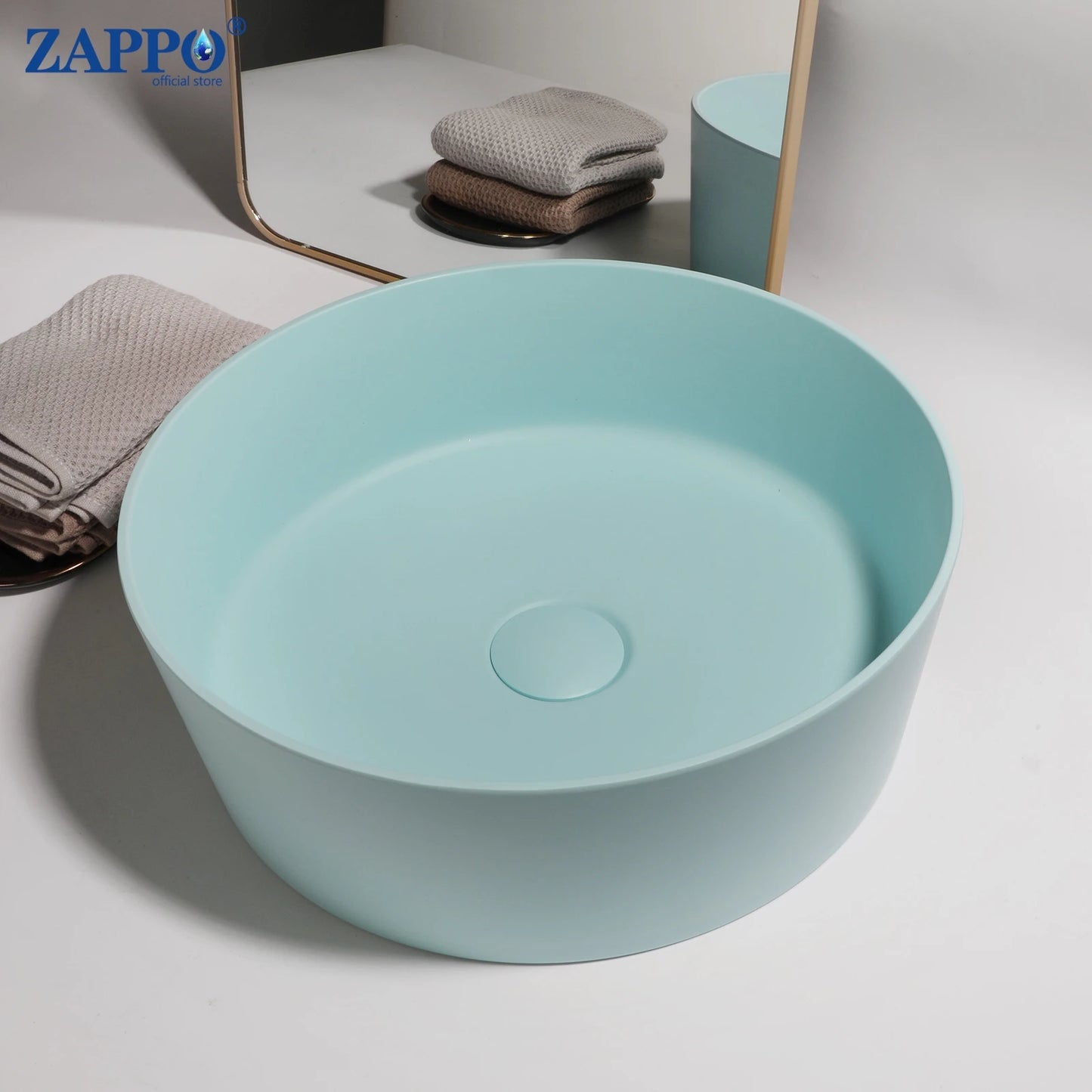 Torayvino Vessel Sink Stone Resin Washbasin Above Counter