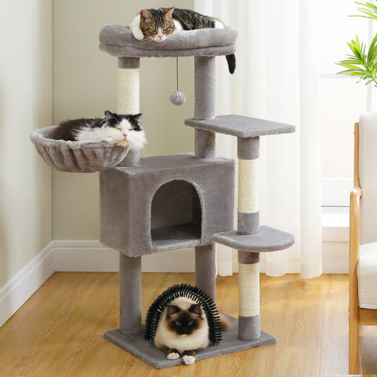 PAWZ Road Cat Tree With Toy Tower Plush Perch Hammock