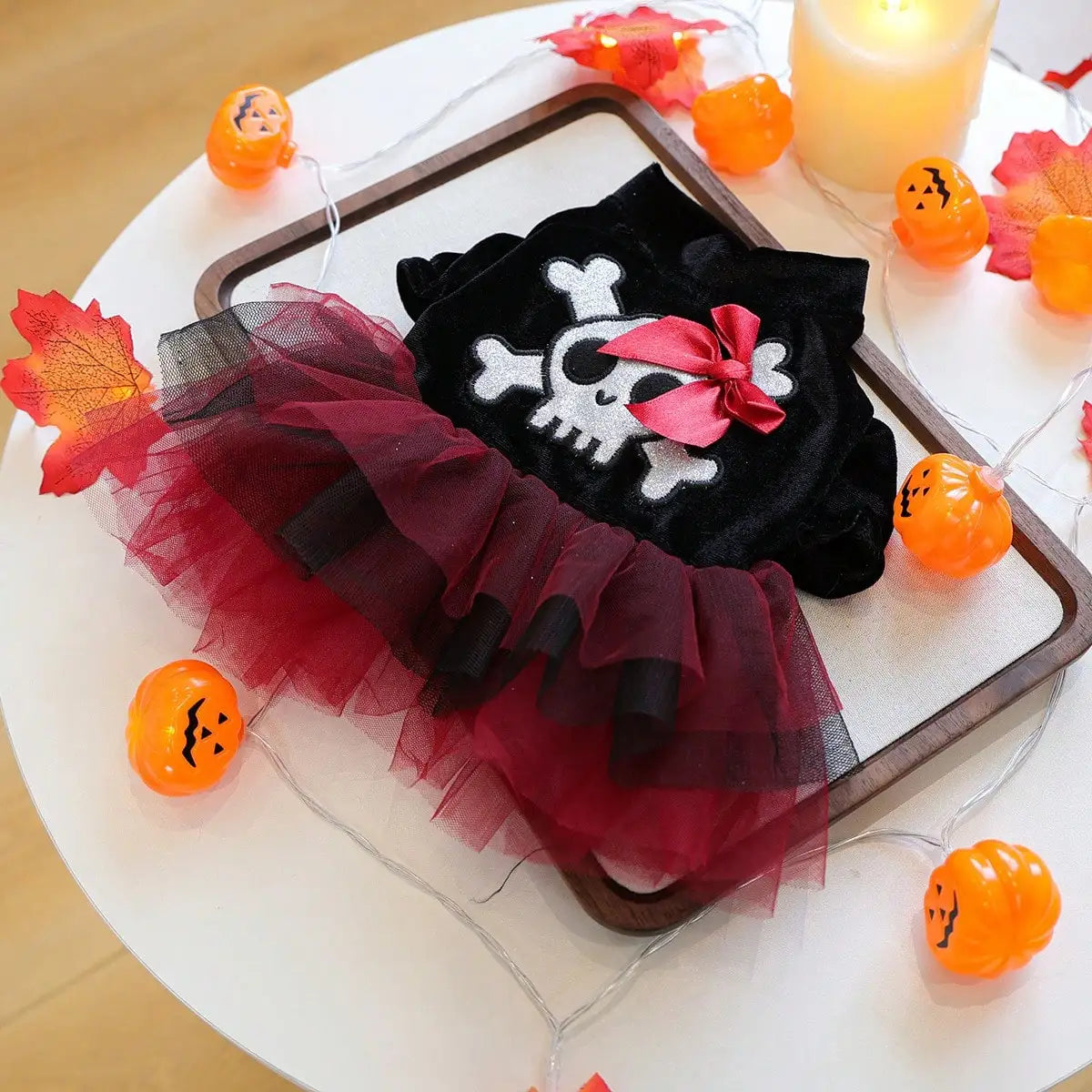 Halloween Bow Skull Pattern Costume For Small Dogs or Cats The Pet & Home Store