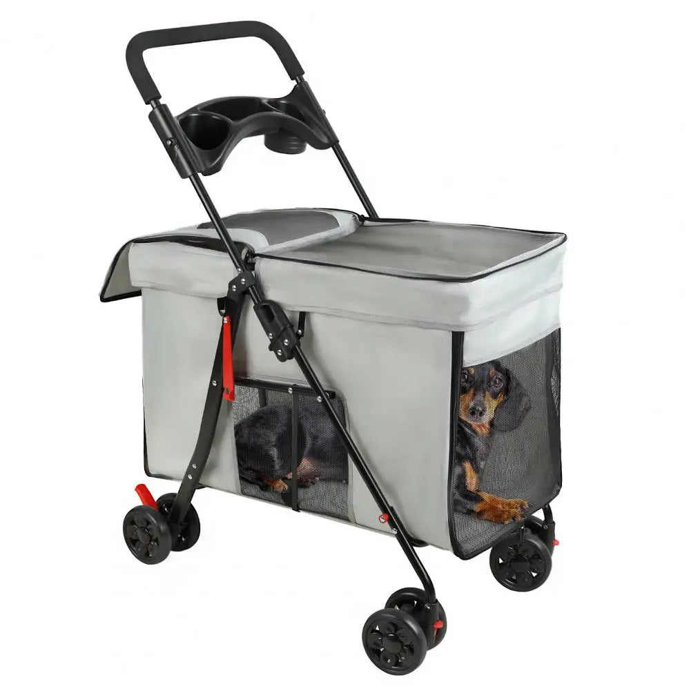 Dog Stroller With 360-degree Wheels The Pet & Home Store