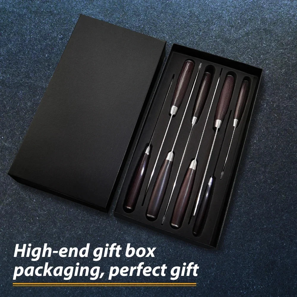 Stainless Steel Kitchen Knife Set Santoku Cleaver For Chefs