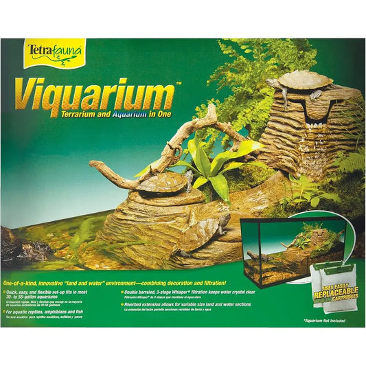 auna Viqaquarium, All-In-One Terrarium And aquarium, Ideal or Aquatic Reptiles And Amphibians