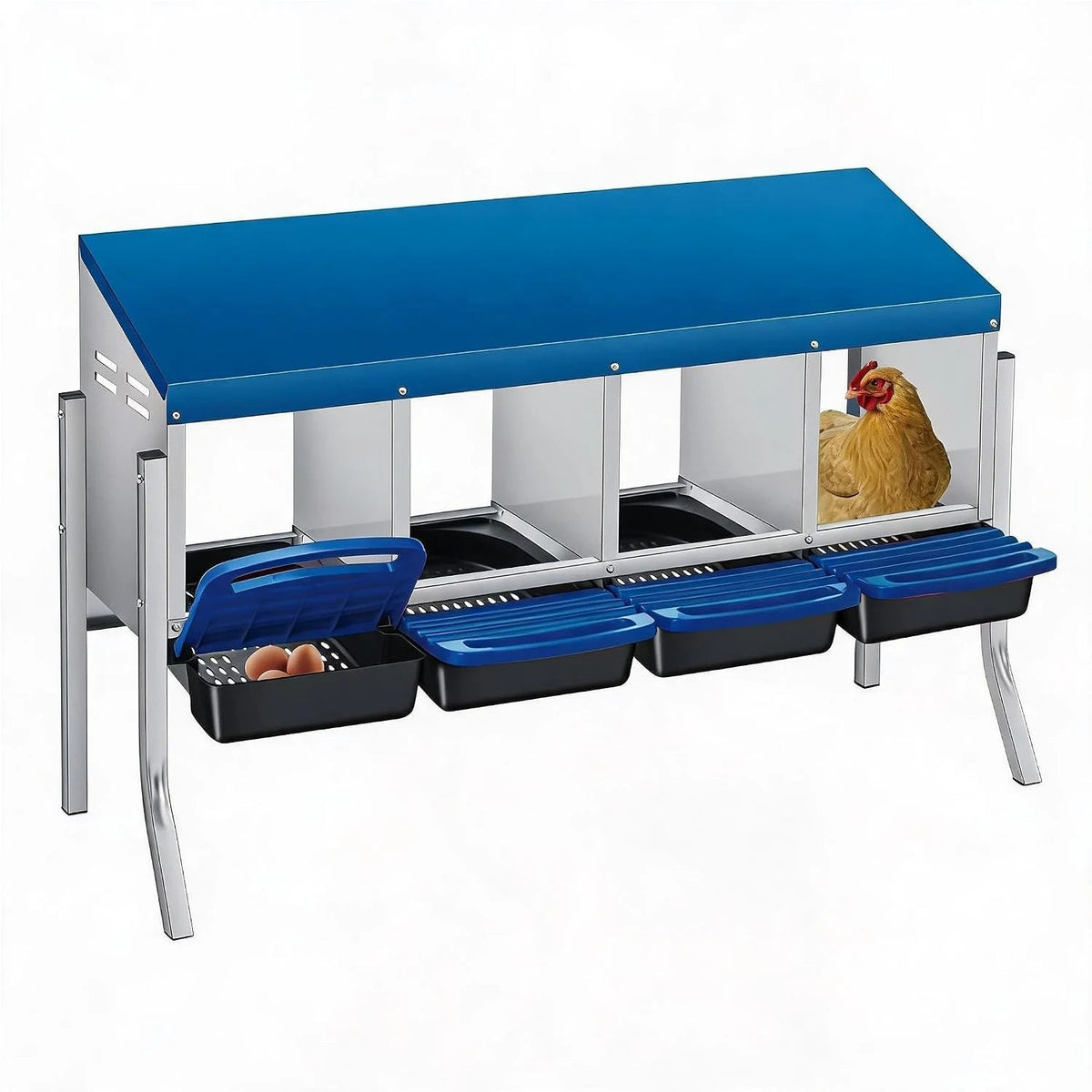 Chicken Nesting Box with Pull-Out Egg Collector Trays The Pet & Home Store