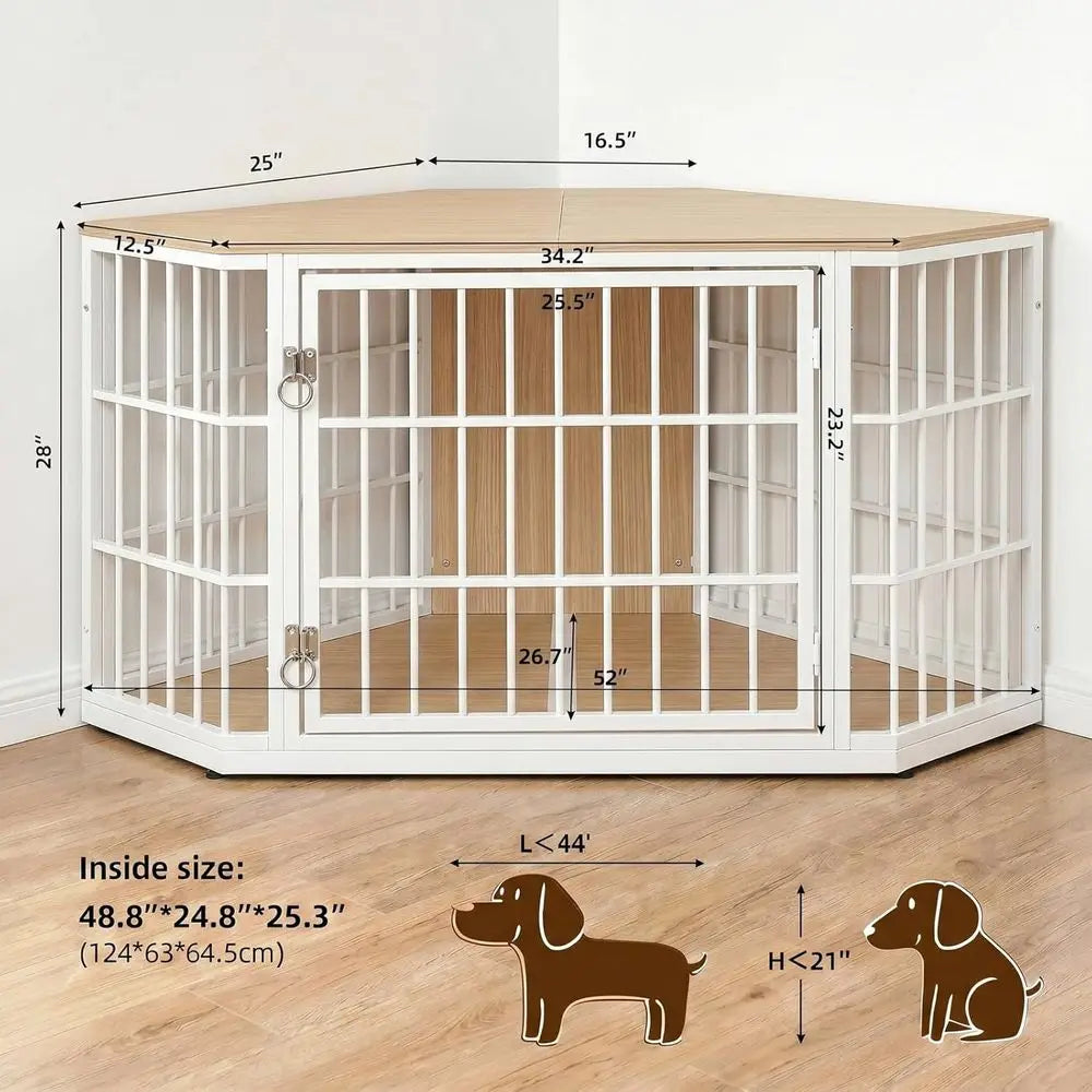 52 Inch Wood Dog Crate Furniture The Pet & Home Store