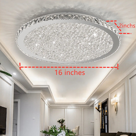 LOYALHEARTDY Modern Crystal Ceiling Light Pendant LED Chandelier Raindrop Design