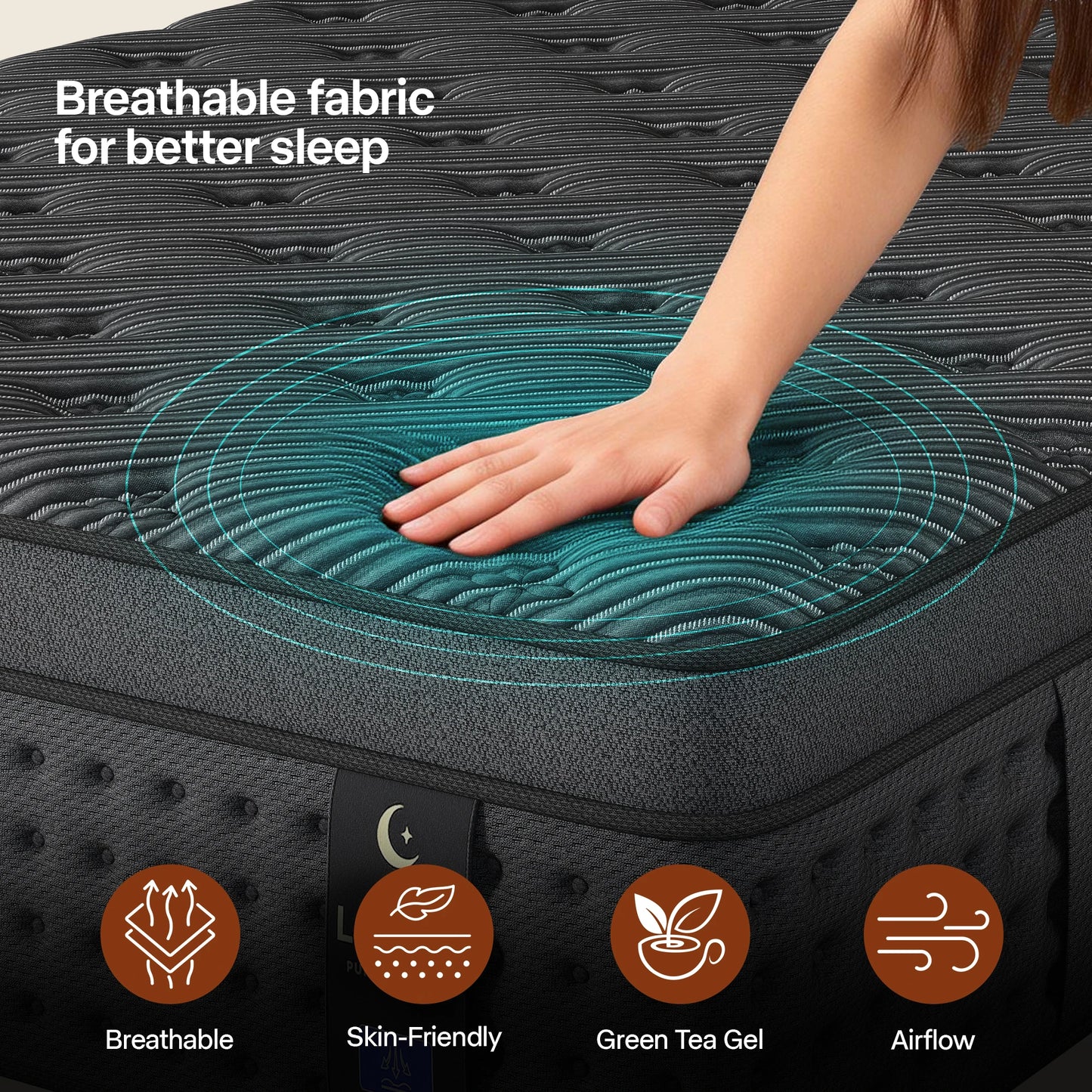 LayRoad Memory Foam Spring Mattress Medium Firmness
