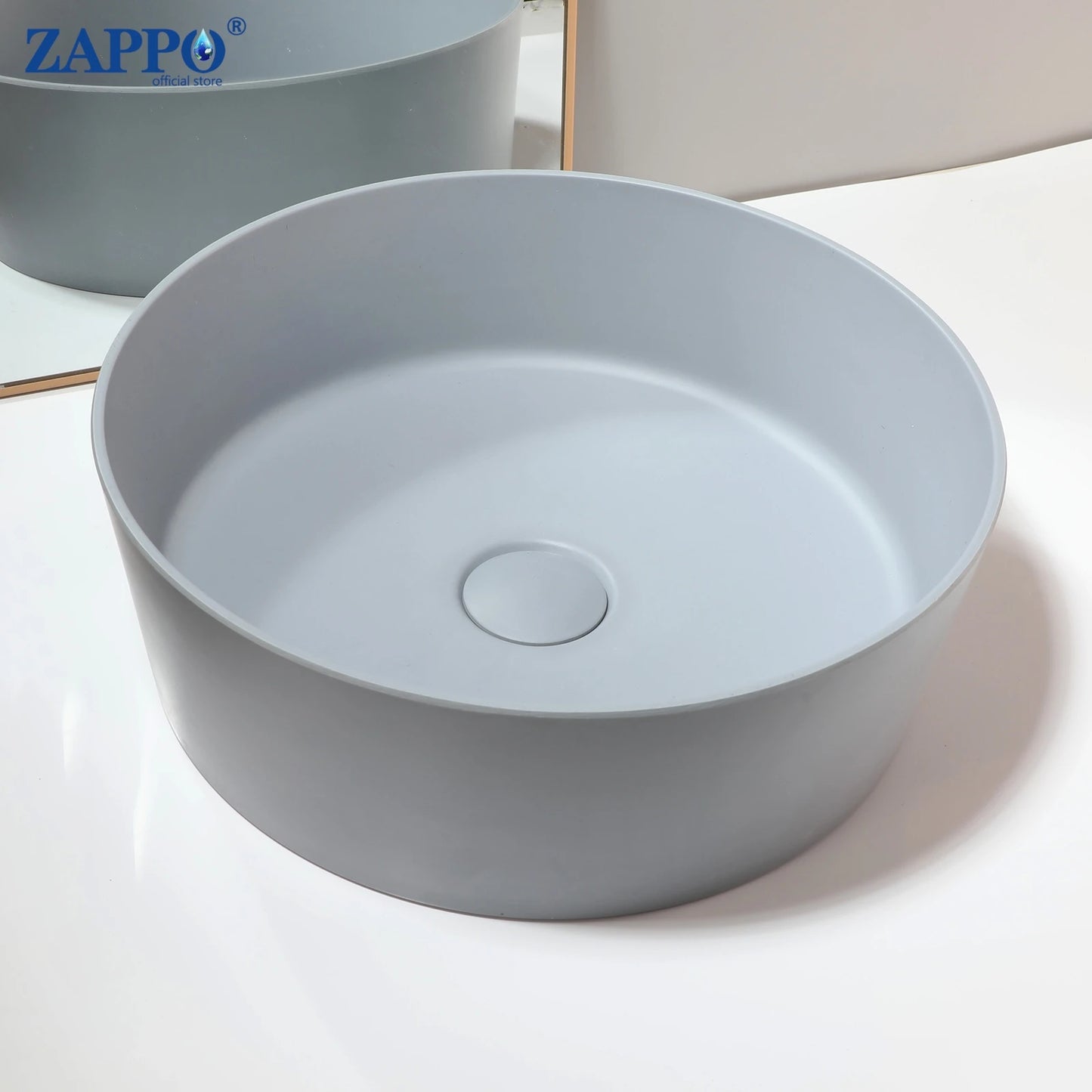 Torayvino Vessel Sink Stone Resin Washbasin Above Counter