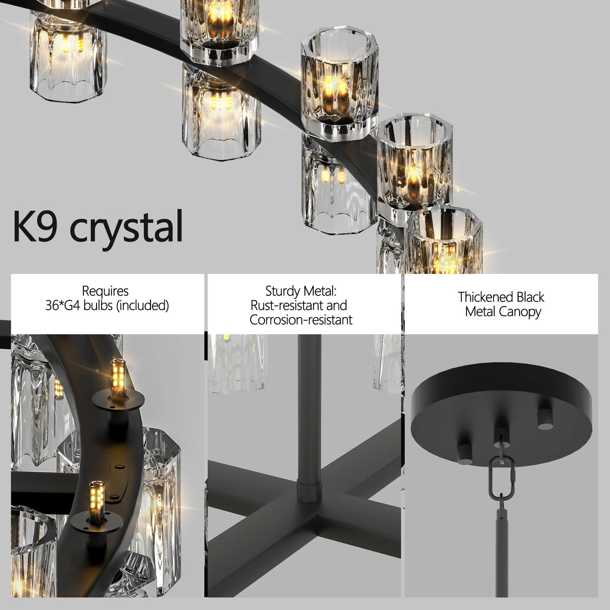 23.6" Luxury x Crystal Chandelier The Pet & Home Store