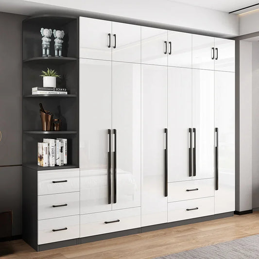 DUTRIEUX Wooden Wardrobe With Kids Drawers And Storage
