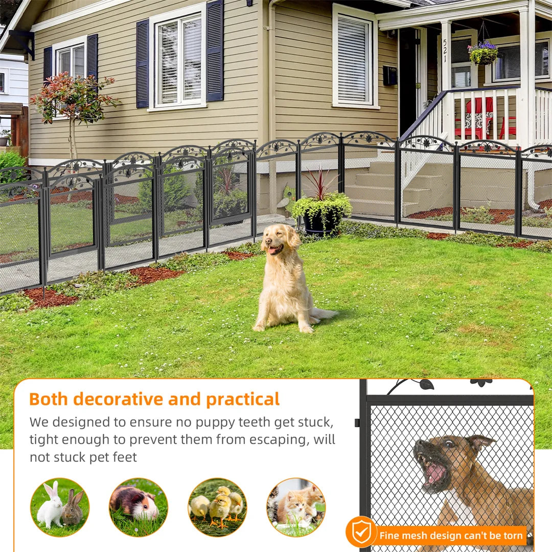 BINGOPAW 8 Panels Heavy Duty Dog Playpen With Waterproof Pad