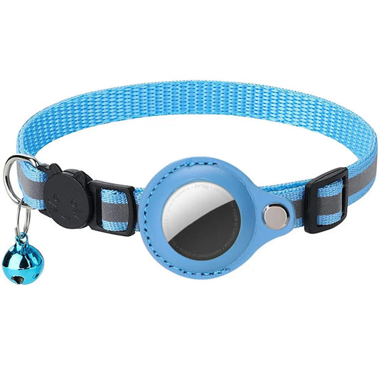 Alloyseed Apple AirTag Cat Collar Reflective Pet Safety Buckle Kitten